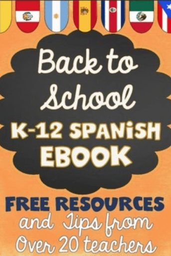Back to School Spanish E-book Free Resources