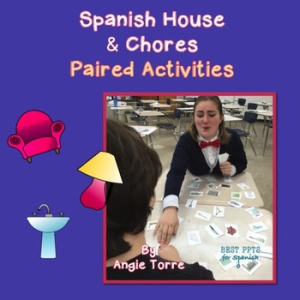 Spanish House and Chores Paired Activities