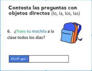 Spanish Direct Object Pronouns Google Drive Activity - Best PowerPoints ...