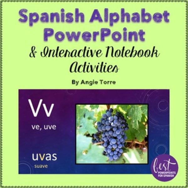 Spanish Alphabet PowerPoint and Interactive Notebook Activities