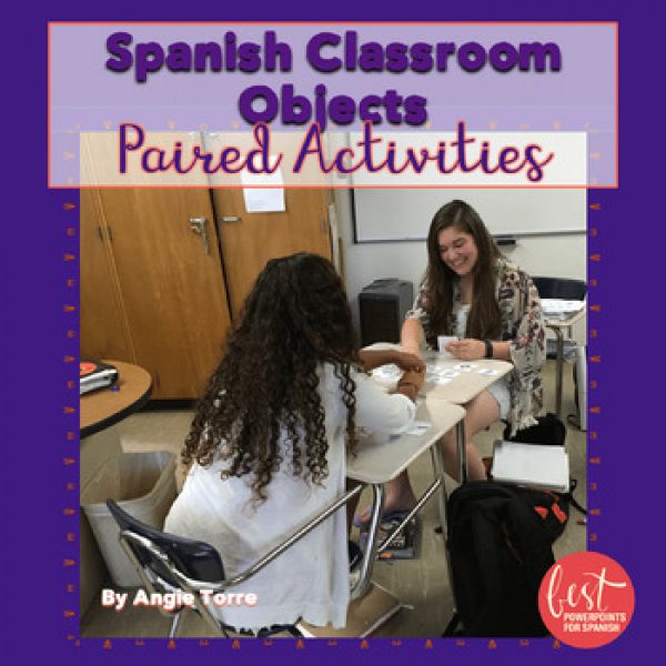 Spanish Classroom Objects Listening and Speaking Paired Activities