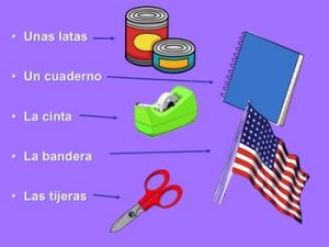 Spanish Classroom Objects PowerPoint