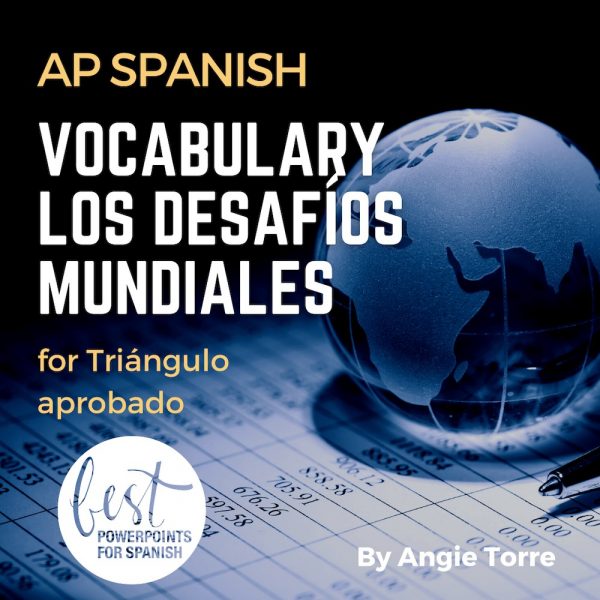 Vocabulary for Triángulo aprobado, Los desafíos mundiales, for AP Spanish