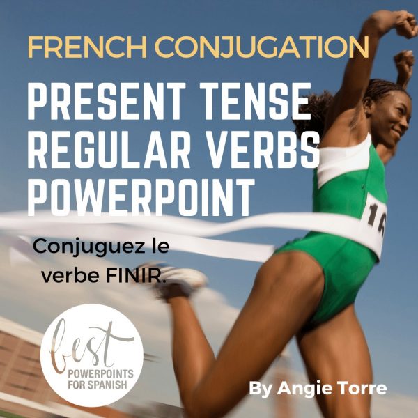 French Conjugation Present Tense Regular Verbs PowerPoint and Activities