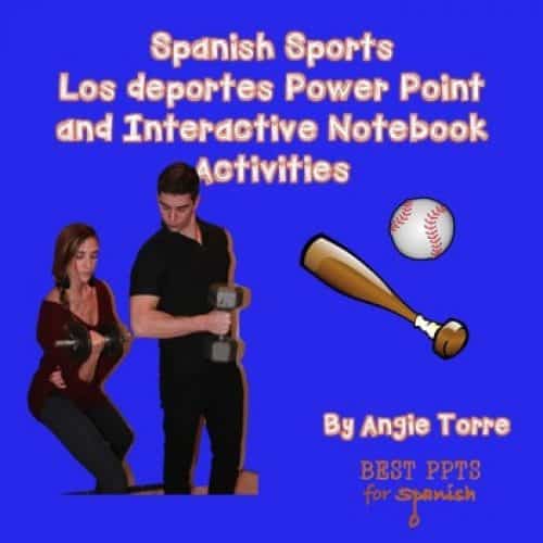 Spanish Sports Los deportes PowerPoint and Interactive Notebook Activities