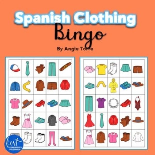 Spanish Clothing La ropa Google Drive Activity Distance Learning