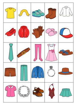 Spanish Food and Clothing Bingo Games - Best PowerPoints