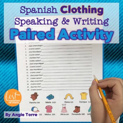 La ropa Paired Speaking Activity