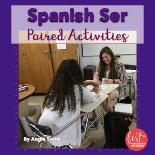 Spanish Ser Paired Listening and Speaking Activities