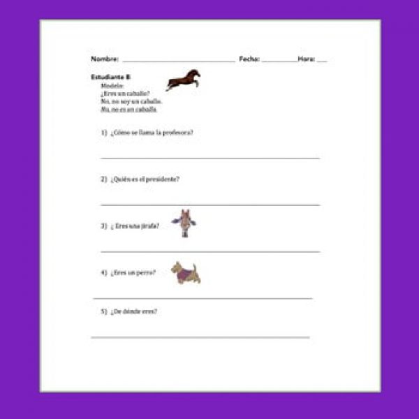 Spanish Ser Paired Listening and Speaking Activities - Image 3