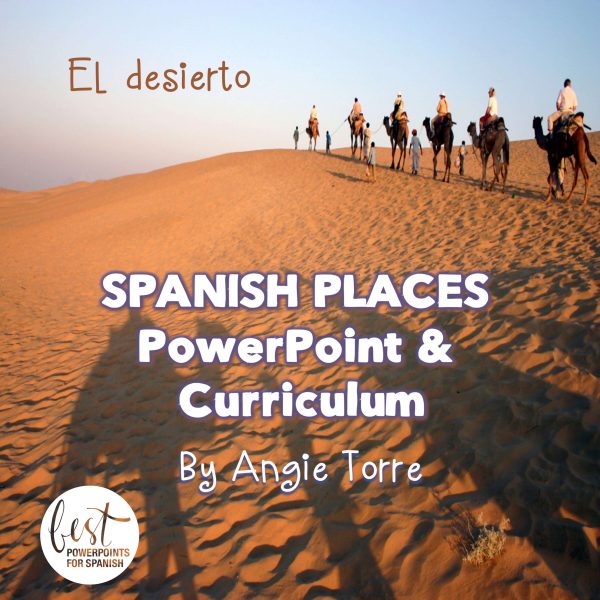 Spanish Places Los lugares PowerPoint and Curriculum
