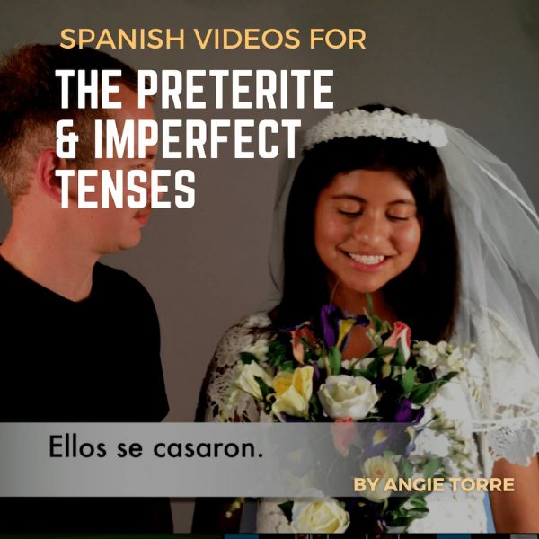 Spanish Preterite vs. Imperfect Videos Girl in wedding dress getting married