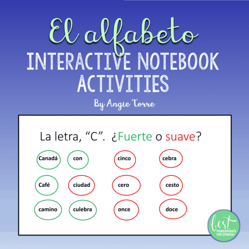 Spanish Alphabet El alfabeto Interactive Notebook Activities