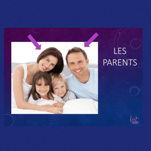 French Family La famille PowerPoint and Interactive Notebook Activity - Image 4