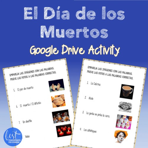 Día de los Muertos Day of the Dead Interactive and Google Drive Activities
