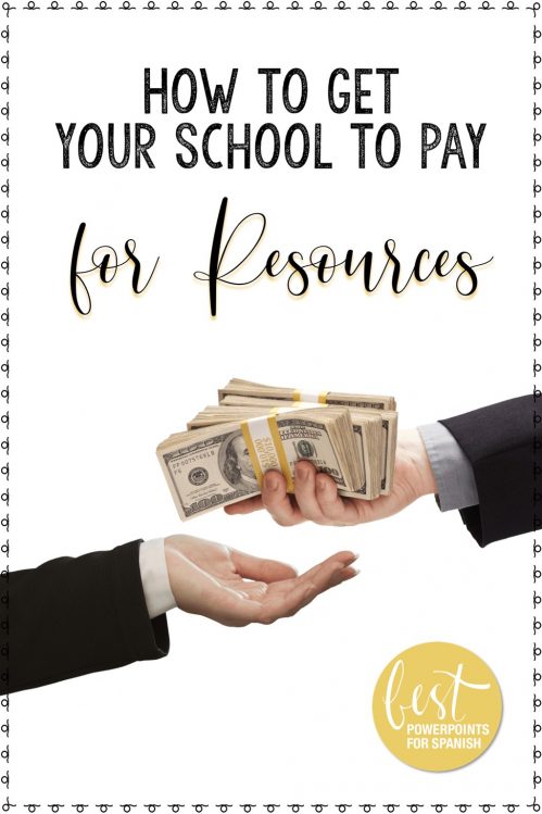 How to Get Your School to Pay for Resources