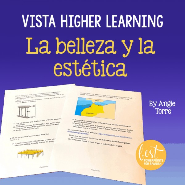 Vista Higher Learning La belleza y la estética Vocabulary