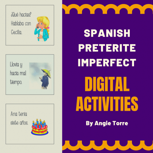 Spanish Preterite Imperfect Digital Activities