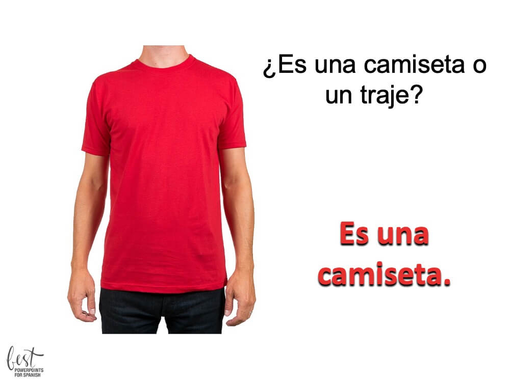 Spanish Summer Clothing Vocabulary - Lesson