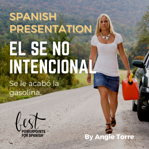 Spanish Se no intencional Las Acciones no intencionales Speaking Presentation