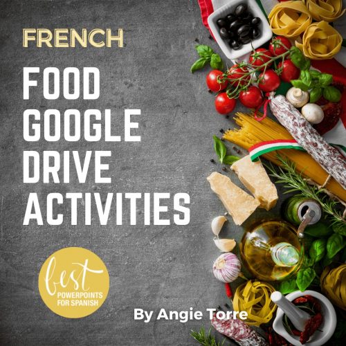 French Food Vocabulary La Nourriture Google Drive Activities