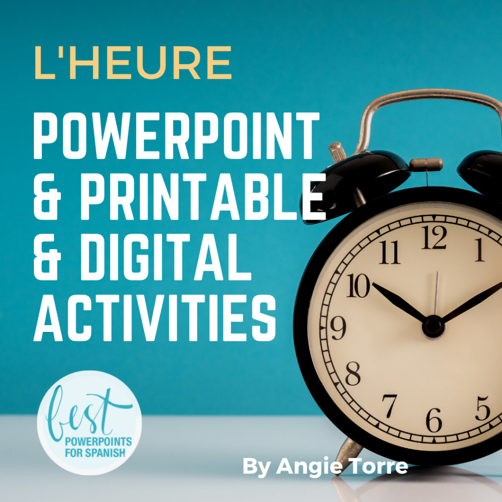 How to Tell Time in French PowerPoint and Activities Best PowerPoints