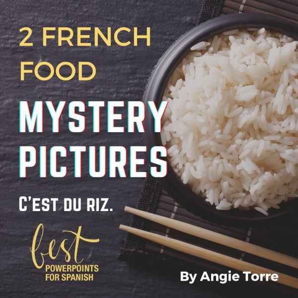 French Food Vocabulary Mystery Pictures