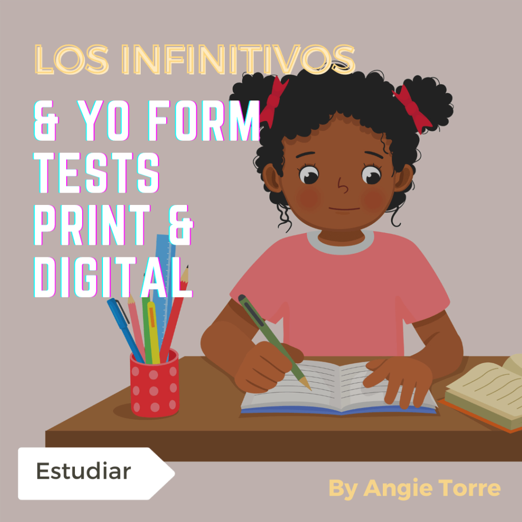 Spanish Infinitives and Yo Form Tests, Worksheets, INB Activities Print ...