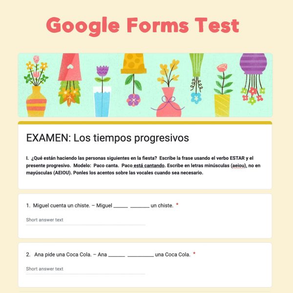 Spanish Progressive Present Tense Digital and Printable Activities, Tests - Image 2