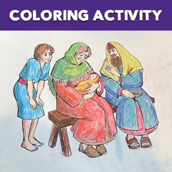 Bible Stories on Patience for Kids in English and Spanish With Coloring Page - Image 4